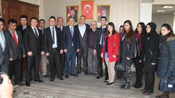 Aday Öğretmenlerin Belediye Başkanlığı Ziyareti
