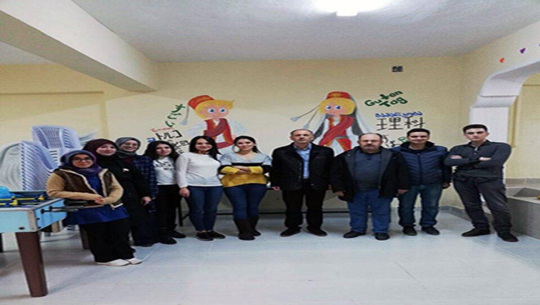 ‘’EL ELE VER, OKULLARA RENK VER’’ projemizin ilk okulu bu hafta bitti.