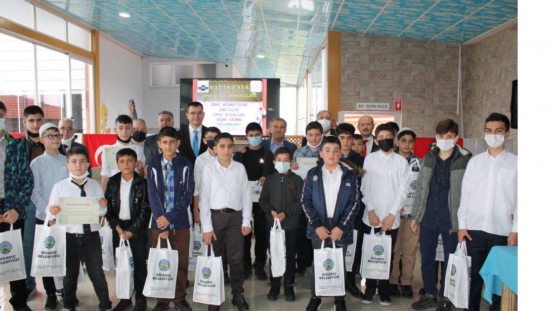 Genç Muhafızlar Hafızlık Yarışması ve Genç Bilaller Ezan Okuma Yarışması Balıkesir İl Finali 